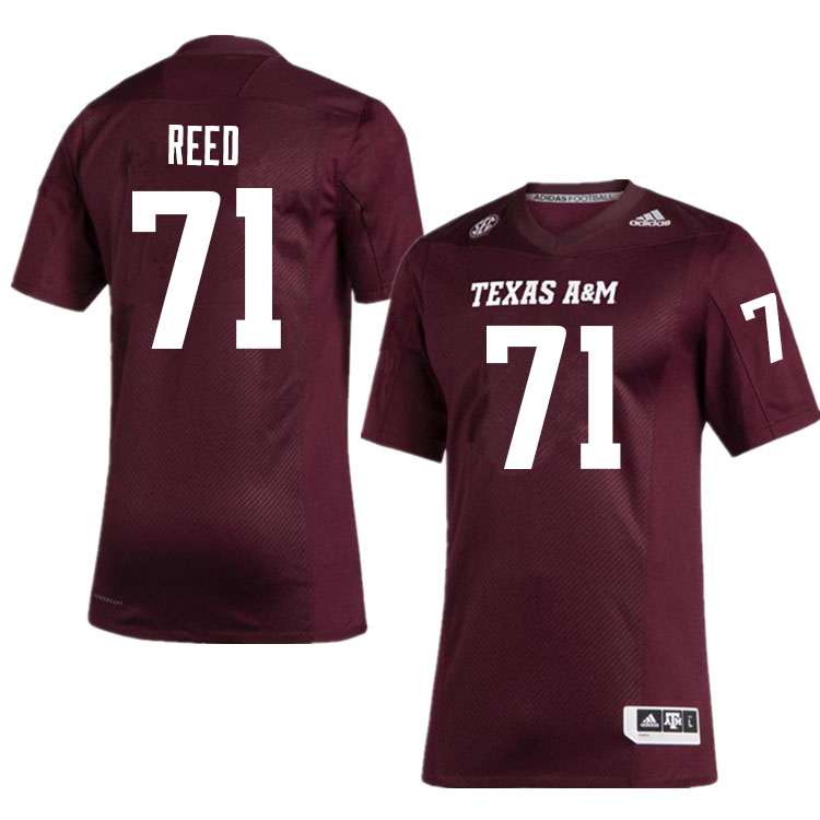 Men #71 Grayson Reed Texas A&M Aggies College Football Jerseys Sale-Maroon